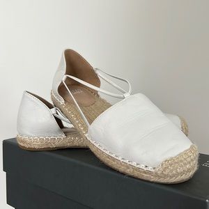 EILEEN FISHER
Women's Lee Washed Leather D'orsay Espadrille In White Lea…